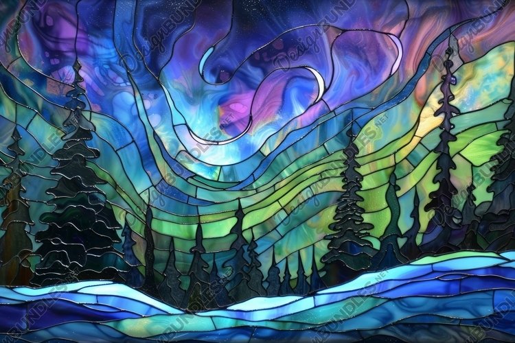 Stained Glass Texture Image 6