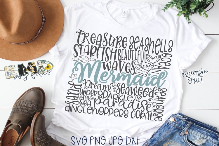 Mermaid Subway Art Svg File