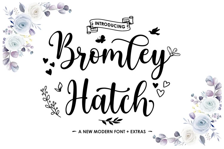 Bromley Hatch Script - With Extras example image 1
