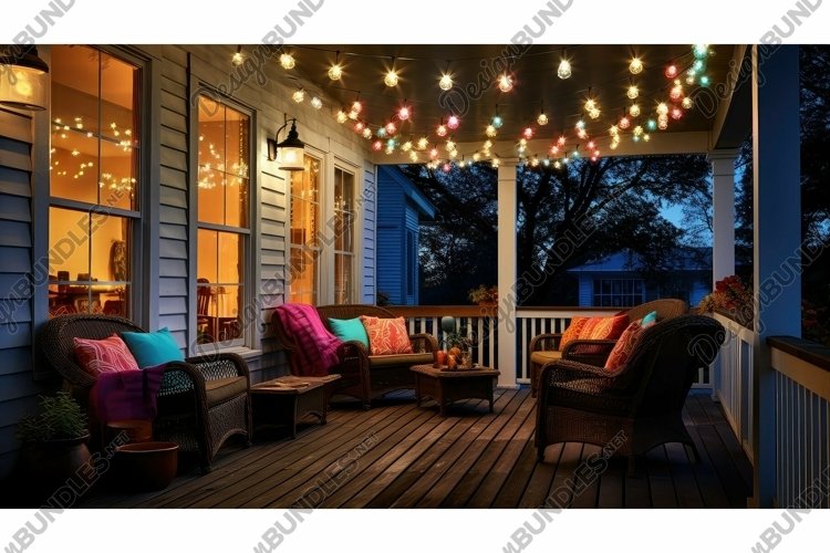 vibrant porch lighting