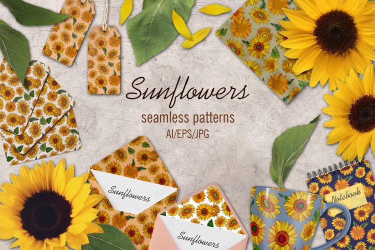 Sunflowers Digital Papers