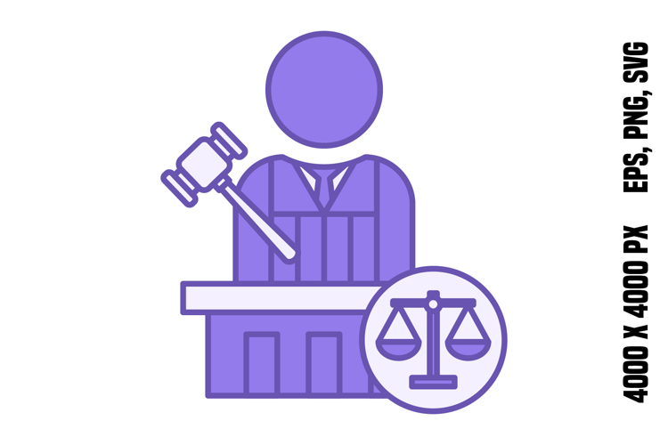 Colored Judge Icon