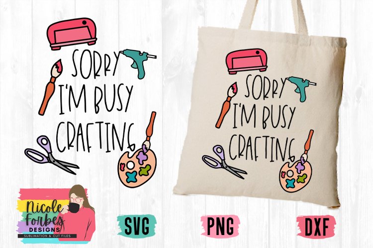 Busy Crafting SVG Cut File example image 1