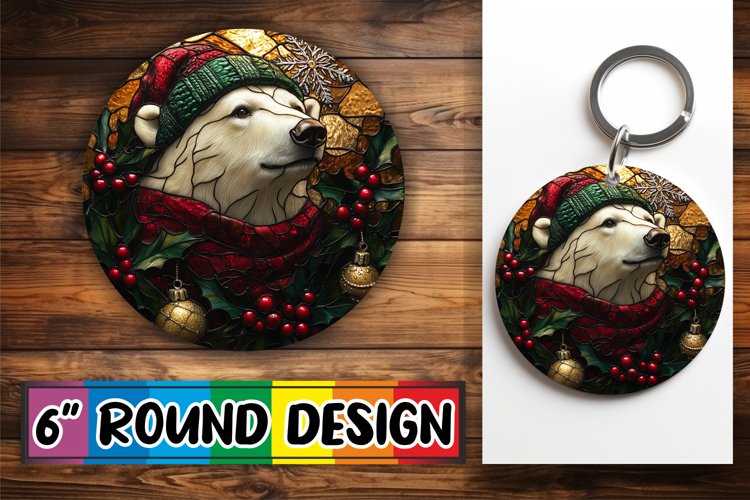 Circle of Joy Keychain Sublimation, Holiday