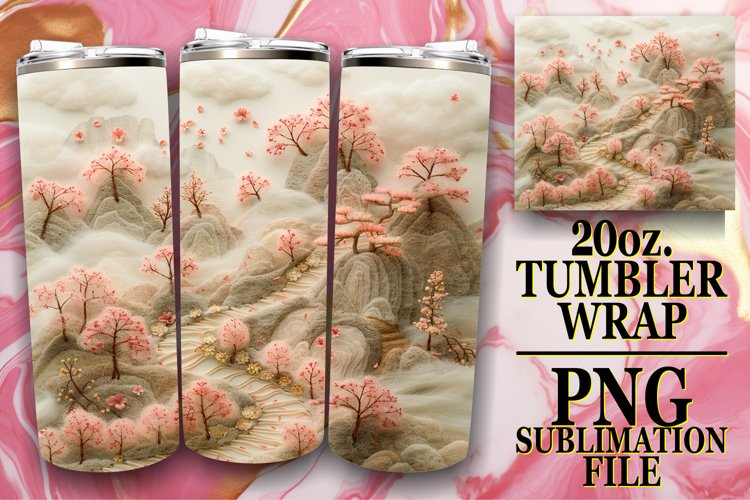 Spring Landscape Tumbler Design - 20oz