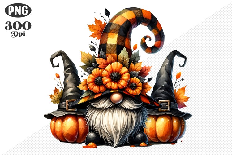 Halloween Gnomes Sublimation - Clipart PNG Design