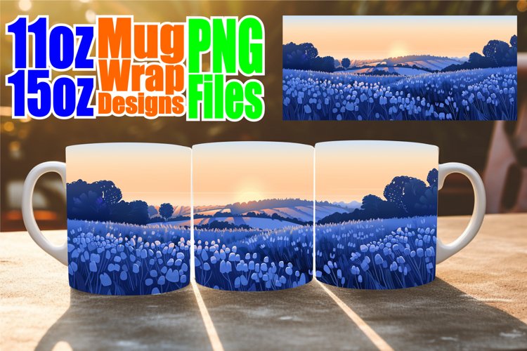 Sublimation Mug Wrap - Springtime Scenic Art