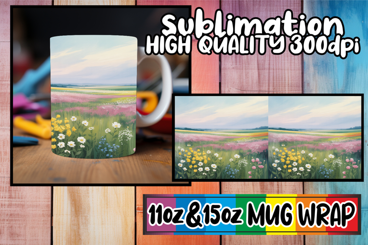 Luminous moments 11oz 15oz sublimation wrap, Spring