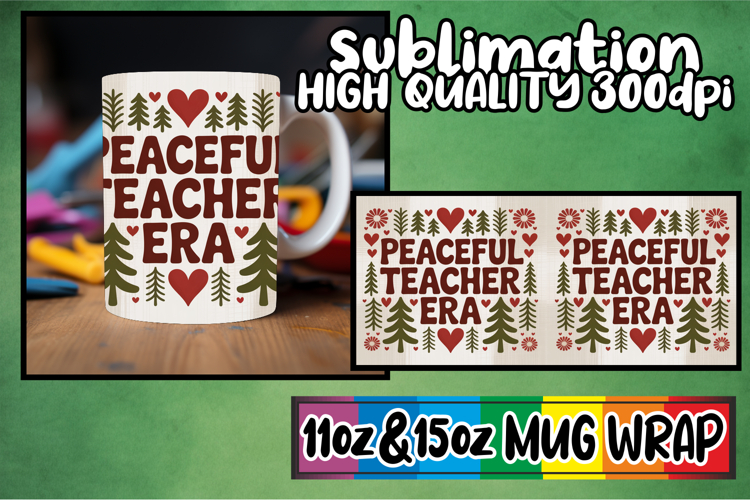 Happy memories 11oz 15oz mug wrap, Teacher