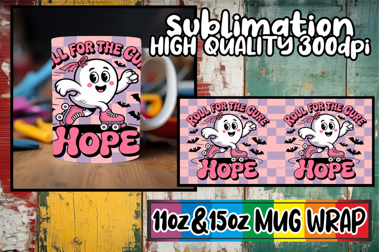 Timeless joys sublimation print wrap, Ghost Cancer