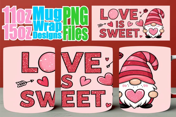Timeless beauty 11oz 15oz mug wrap, Valentines