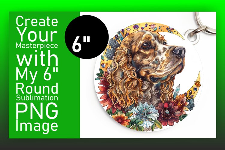 Stylish Dog Pattern Sublimation Car Coaster