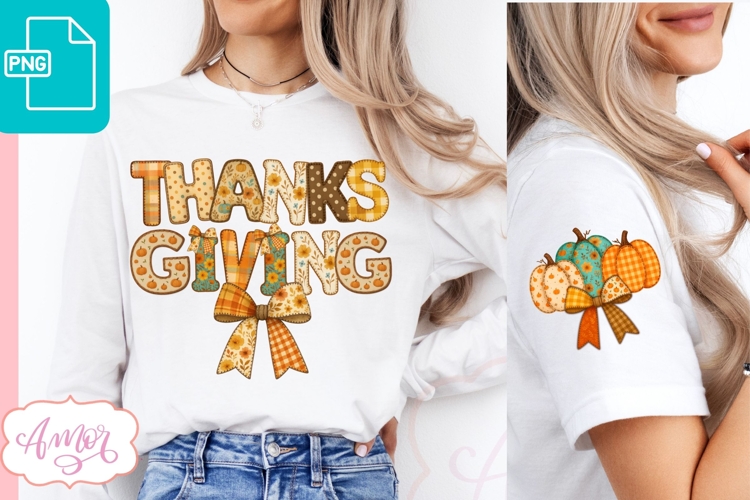 Thanksgiving shirt sublimation PNG, Fall Sleeve sublimation