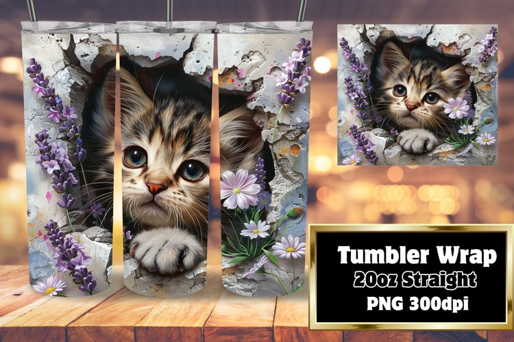 Adorable 3D Animals Wrap: Wall Hole for Spring Tumbler