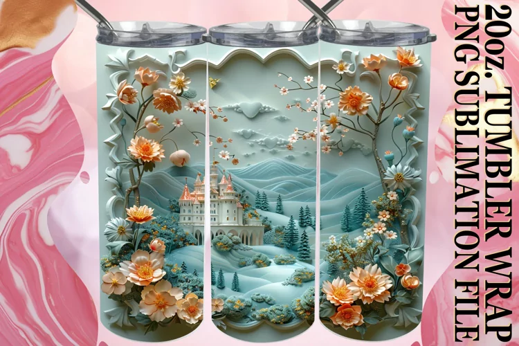 Spring Meadow Perspective Tumbler Design 20oz