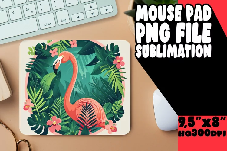 Flamingo Fusion Mouse Pad