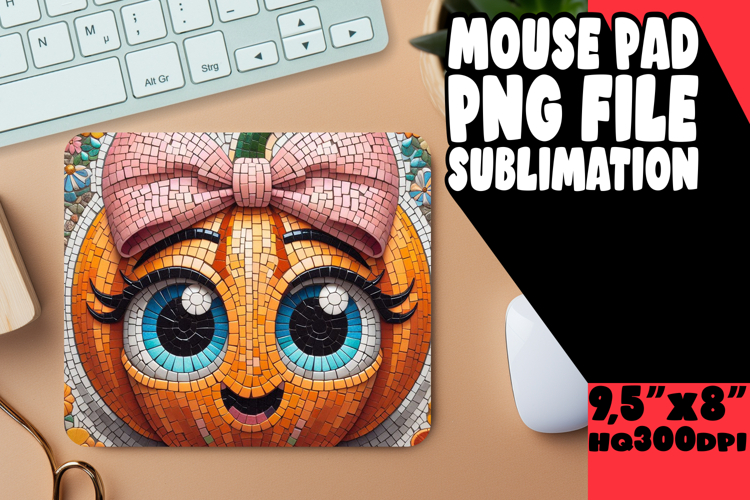 LUMINOUS MOUSE PAD CREATIVE DESIGN, Cute Pumpkin