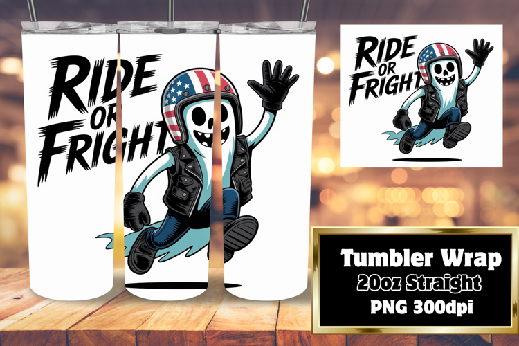 Sublimation Ready 20oz Tumbler , Funny Ghost