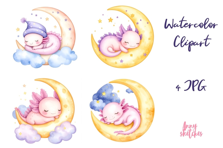 Cute Axolotl Clipart Image 5