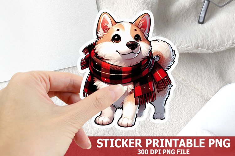 Christmas Dog Clipart Image 16