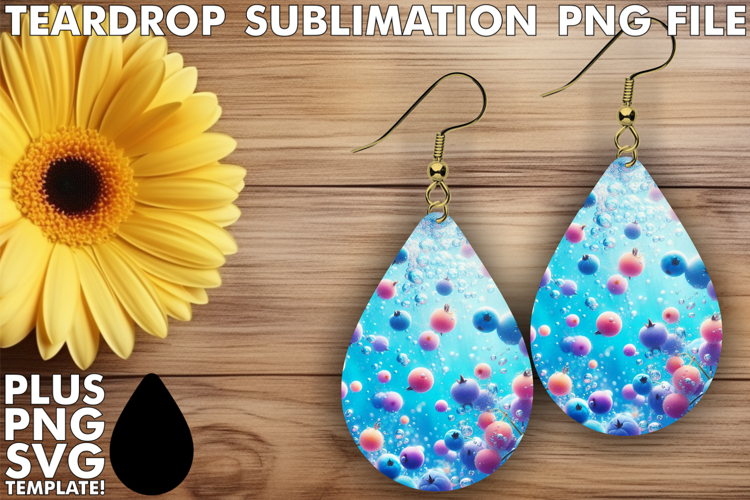 Cozy Teardrop Earrings Art PNG, 3D Fruits