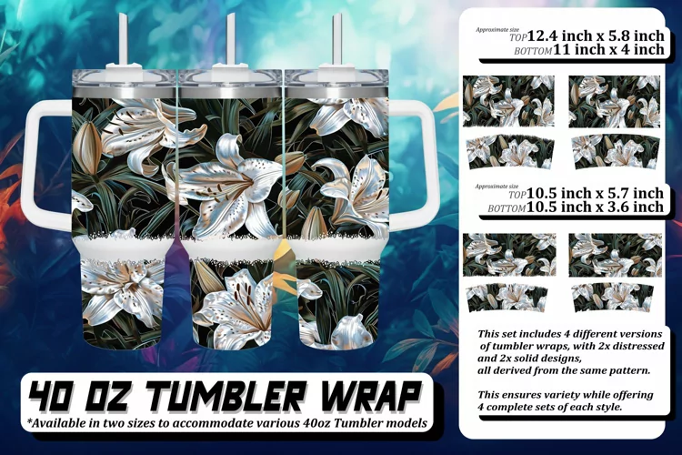 Spring Bloom 3D Blossom Tumbler Wrap 40oz