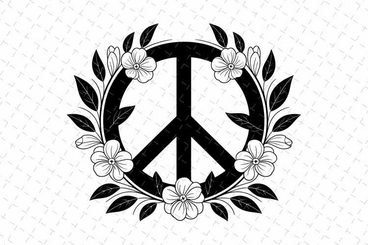 Peace Sign Silhouette Image 5