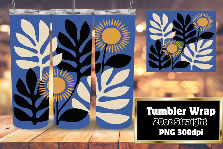 20oz Tumbler Design for Gift Ideas , Flowers example image 1