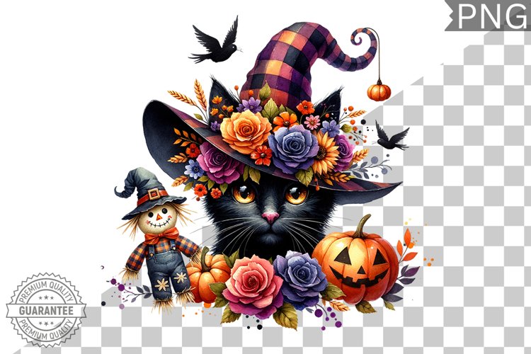 Halloween Cat Clipart Image 17