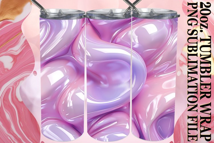 Bold Inflated Pattern 20oz Tumbler Wrap Series
