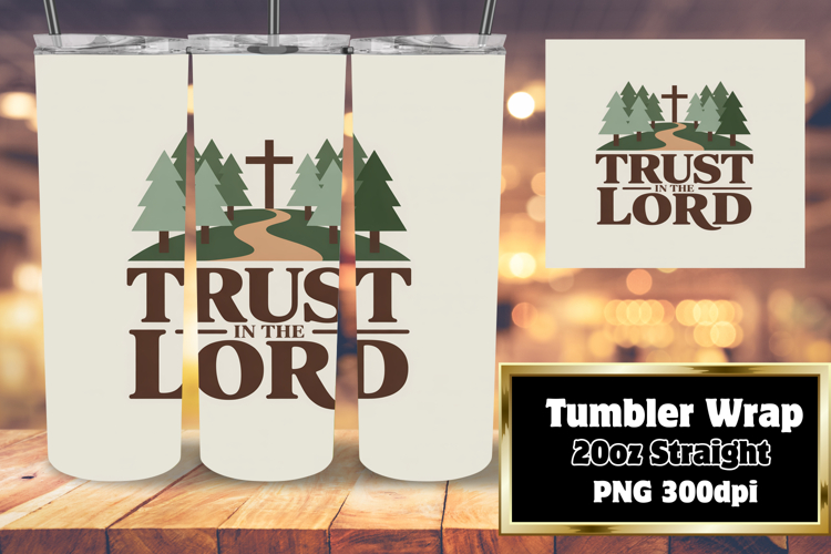 20oz Sublimation Tumbler Wrap , Religious