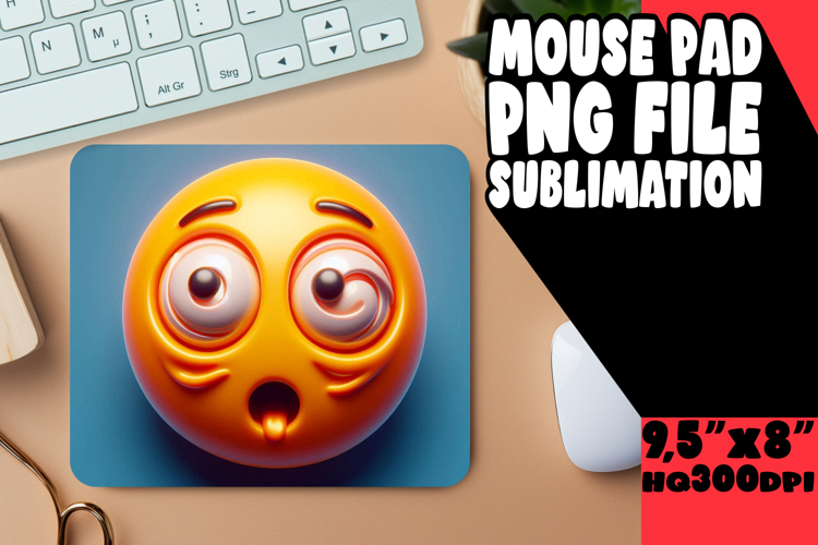 JOYFUL DESK PAD SUBLIMATION ART, 3D Emoji