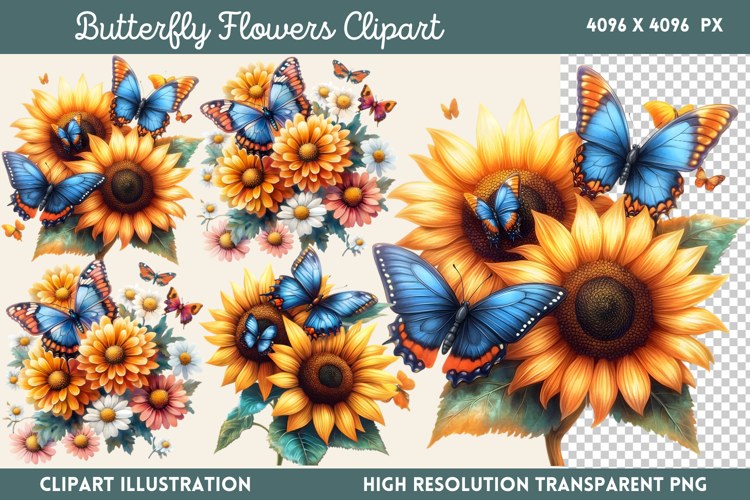 Watercolor Flowers Svg