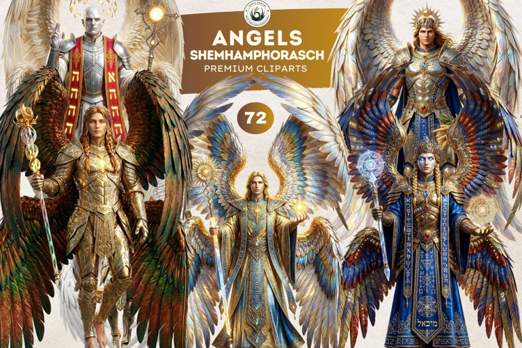 72 Angels of the Shemhamphorasch Kabbalah Jewish mystic