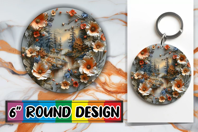 Landscape Circle Keychain Assortment