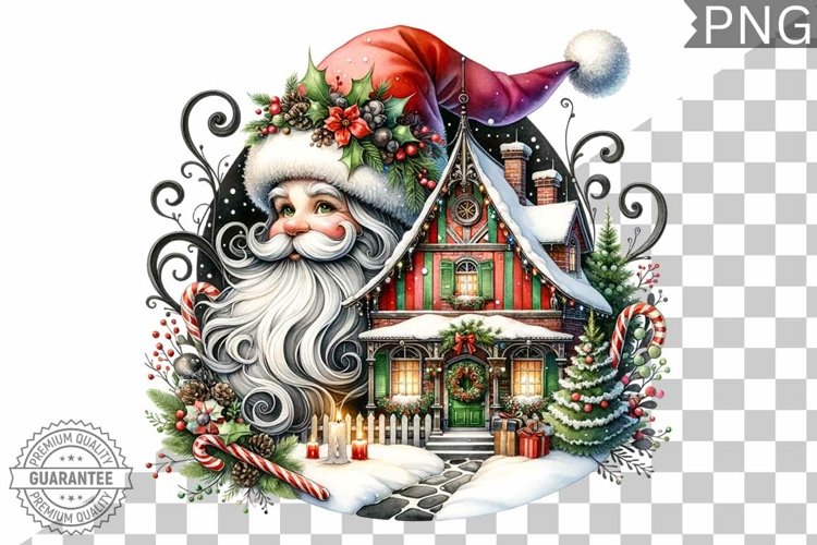 Santa Christmas Clipart Image 17