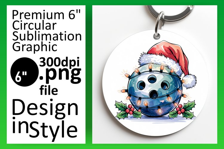Stylish Circle Design for Keychains , Holiday example image 1