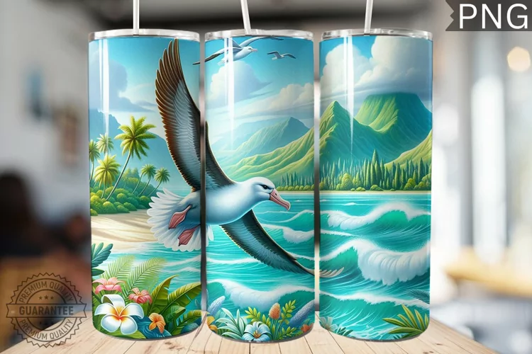 Albatross Tumbler Wrap - Albatross Tumbler Design
