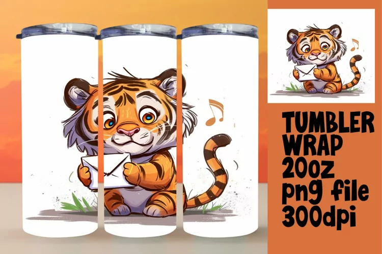 Whimsical Animal Escapes Tumbler Sleeve: 20oz