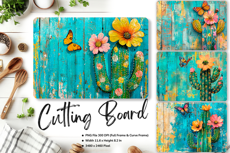 Sunflower Cutting Board Kitchen Chopping Board Sublimation72