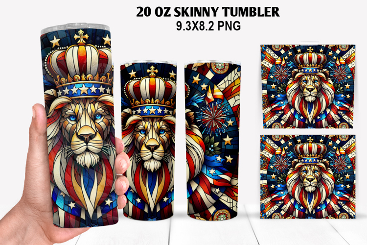 Skinny Tumbler 20oz Wrap Design,4th of july Tumbler PNG
