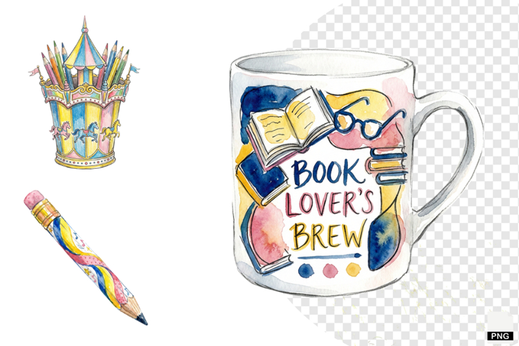 Winter Inside Library Clipart