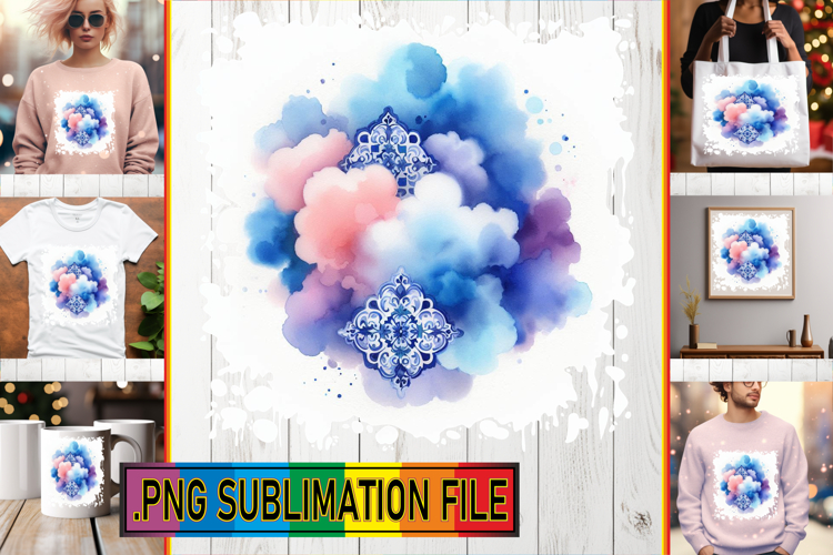 RADIANT TSHIRT Designs Sublimation, Watercolor Pattern