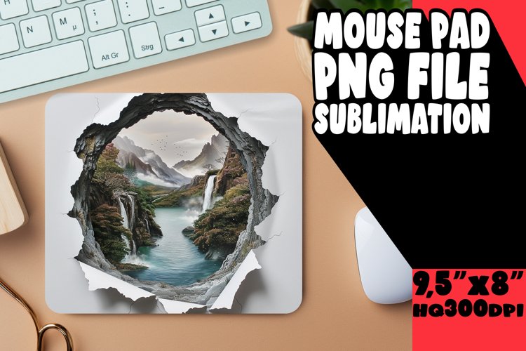 Cosmic Adventure 3D Mousepad Art Sublime Nature