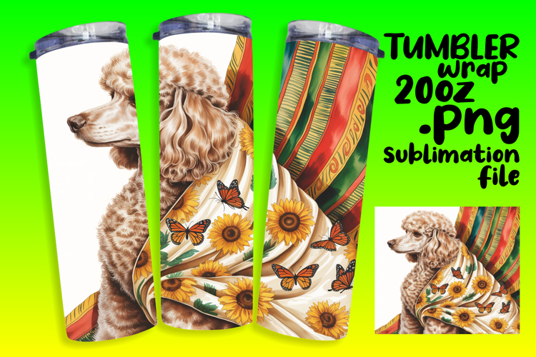 20oz Tumbler Template for Personal Use , Cute Dog
