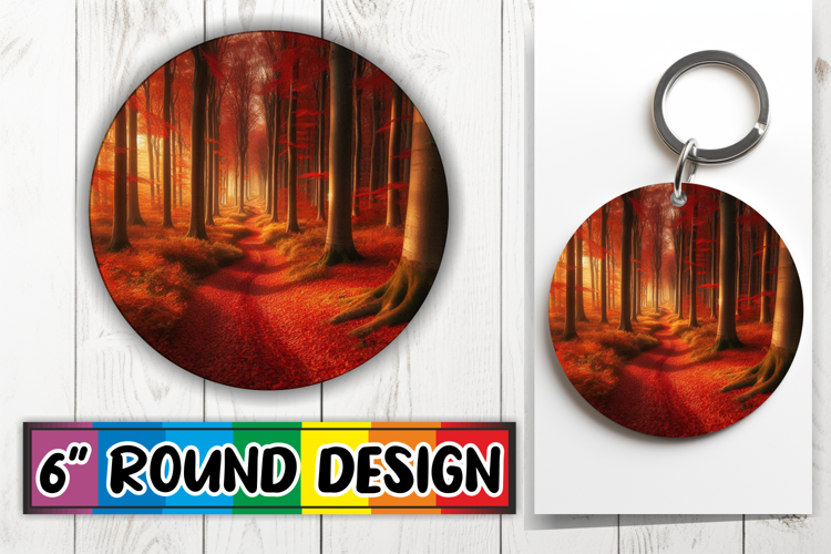 Blissful Keychain Sublimation, Autumn