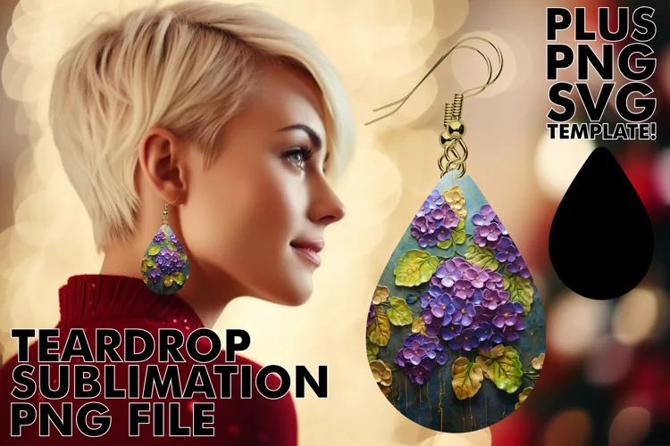 Sublimation Delights: 3D Earring Creations