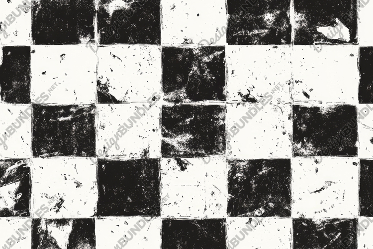 Grunge Checkered Pattern Background Wallpaper