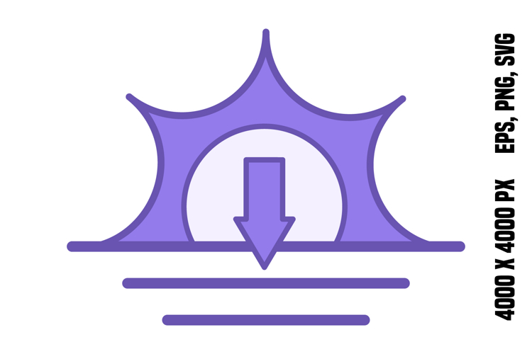 Purple Sunset Icon