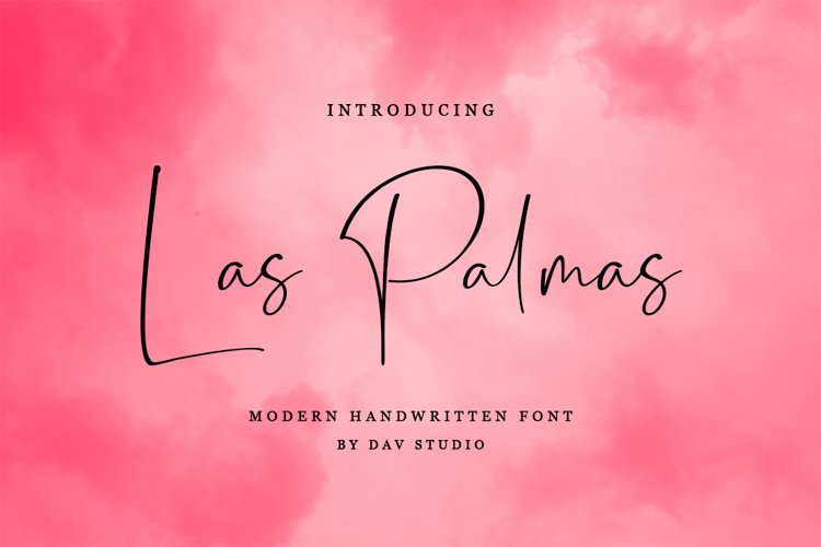 Las Palmas - Handwritten Font example image 1